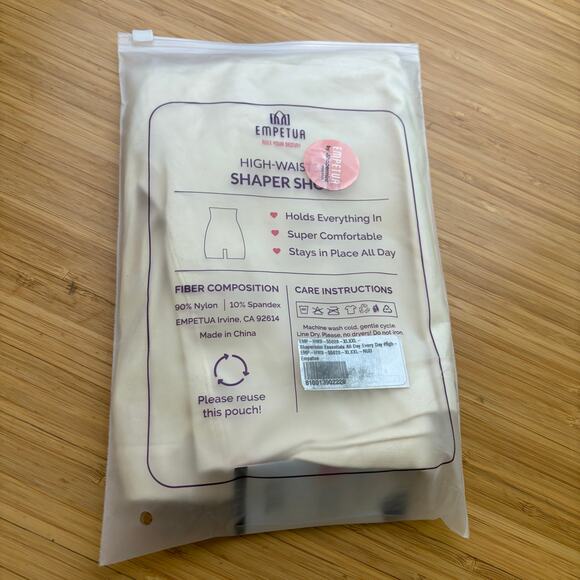 Shapermint Empetua Beige XL/XXL High Waisted Shaper Shorts 55020 Shapewear Light - Picture 8 of 8